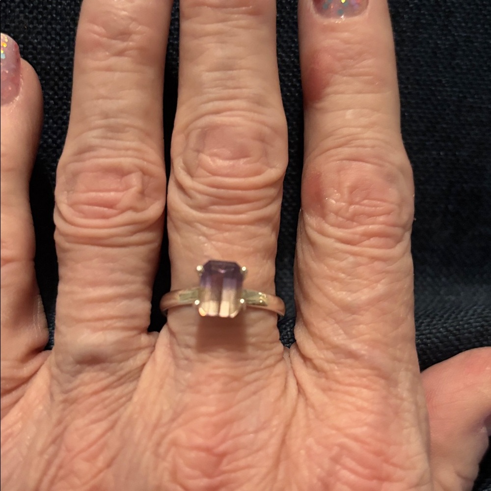 AMETRINE IN STERLING SILVER. Size 8 - Picture 3 of 7